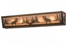 Meyda Yellow 166510 - 36"W Moose at Lake Vanity Light