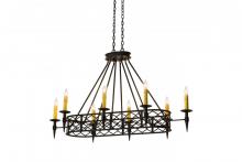 Meyda Yellow 171574 - 55" Long Topridge 8 LT Chandelier