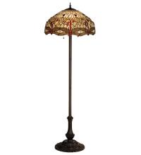 Meyda Yellow 17473 - 63"H Tiffany Hanginghead Dragonfly Floor Lamp