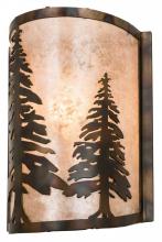 Meyda Yellow 178370 - 8" Wide Tall Pines Wall Sconce