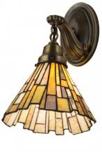 Meyda Yellow 182947 - 8" Wide Delta Jadestone Wall Sconce