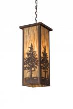 Meyda Yellow 190094 - 10"Sq Tamarack Pendant