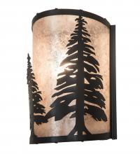 Meyda Yellow 200683 - 8" Wide Tall Pines Wall Sconce