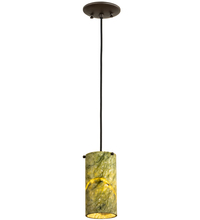 Meyda Yellow 210029 - 5" Wide Cilindro Jadestone Mini Pendant