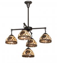 Meyda Yellow 217630 - 30" Wide Pinecone 5 Light Chandelier