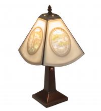 Meyda Yellow 218414 - 17" High Lithophane Americana Accent Lamp