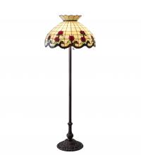 Meyda Yellow 228098 - 62" High Roseborder Floor Lamp