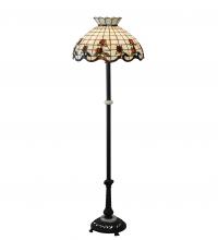 Meyda Yellow 228514 - 62" High Roseborder Floor Lamp