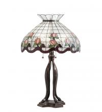 Meyda Yellow 228799 - 32" High Roseborder Table Lamp