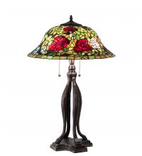 Meyda Yellow 228817 - 30" High Tiffany Rosebush Table Lamp