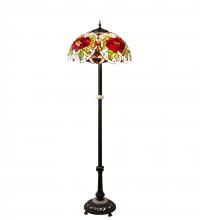 Meyda Yellow 230195 - 62" High Renaissance Rose Floor Lamp