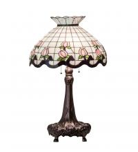 Meyda Yellow 230471 - 33" High Roseborder Table Lamp