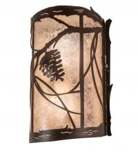 Meyda Yellow 231469 - 10" Wide Whispering Pines Wall Sconce