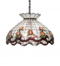 Meyda Yellow 232771 - 20" Wide Roseborder Pendant