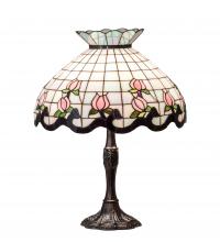 Meyda Yellow 232791 - 26" High Roseborder Table Lamp