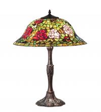 Meyda Yellow 232799 - 26" High Tiffany Rosebush Table Lamp