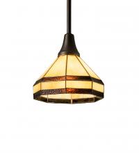 Meyda Yellow 236479 - 8" Wide Topridge Mini Pendant