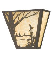 Meyda Yellow 23954 - 13"W Quiet Pond Wall Sconce