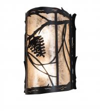 Meyda Yellow 241457 - 10" Wide Whispering Pines Wall Sconce