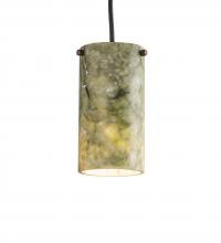 Meyda Yellow 242069 - 5" Wide Cilindro Jadestone Mini Pendant