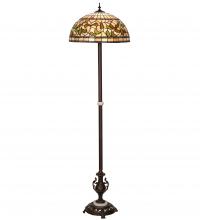 Meyda Yellow 242829 - 71" High Tiffany Turning Leaf Floor Lamp