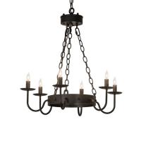 Meyda Yellow 244691 - 24" Wide Edinburgh 6 Light Chandelier