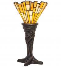 Meyda Yellow 244880 - 16" High Delta Jadestone Mini Lamp