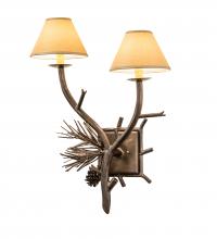 Meyda Yellow 245056 - 18" Wide Lone Pine 2 Light Wall Sconce