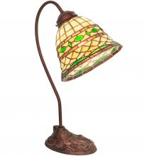 Meyda Yellow 247792 - 18" Wide Tiffany Roman Desk Lamp