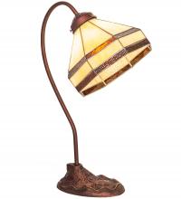 Meyda Yellow 247793 - 18" High Topridge Desk Lamp