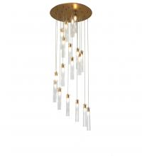 Meyda Yellow 248697 - 36" Wide Cilindro 18 Light Cascading Pendant