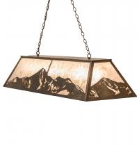 Meyda Yellow 249972 - 61" Long Mountain Range Oblong Pendant