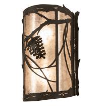 Meyda Yellow 250481 - 10" Wide Whispering Pines Left Wall Sconce