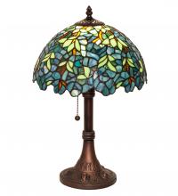 Meyda Yellow 251088 - 17" High Nightfall Wisteria Table Lamp