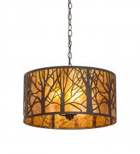 Meyda Yellow 251387 - 20" Wide Winter Maple Pendant