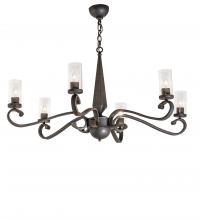 Meyda Yellow 252881 - 42" Wide Muirfield 6 Light Chandelier