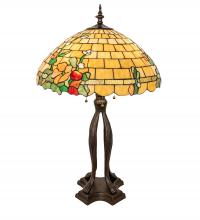 Meyda Yellow 253006 - 33" High Duffner & Kimberly Hollyhock Table Lamp