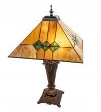 Meyda Yellow 253025 - 26" High Martini Mission Table Lamp