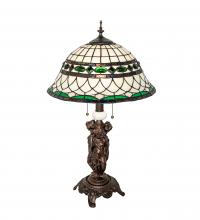 Meyda Yellow 253641 - 28" High Tiffany Roman Table Lamp