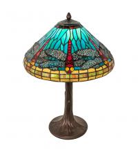 Meyda Yellow 253822 - 23" High Tiffany Dragonfly Table Lamp