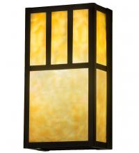 Meyda Yellow 254403 - 6.5" Wide Hyde Park Double Bar Mission Wall Sconce