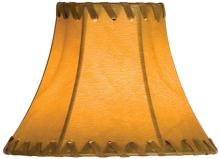 Meyda Yellow 26349 - 6"W X 4.5"H Faux Leather Tan Hexagon Shade