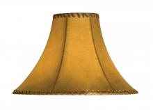 Meyda Yellow 26351 - 14" Wide Faux Leather Tan Hexagon Shade