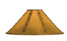 Meyda Yellow 26355 - 18" Wide Faux Leather Tan Hexagon Shade