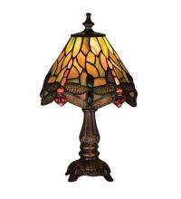 Meyda Yellow 26613 - 11.5"H Tiffany Hanginghead Dragonfly Mini Lamp