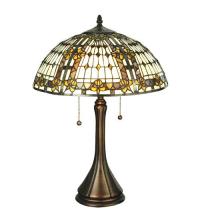 Meyda Yellow 27031 - 22.5"H Fleur-de-lis Table Lamp