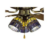 Meyda Yellow 27466 - 4"W Tiffany Candice Fan Light Shade