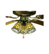 Meyda Yellow 27470 - 4"W Tiffany Fishscale Fan Light Shade