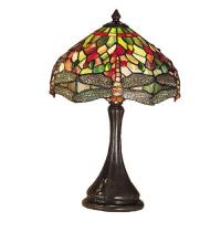 Meyda Yellow 28460 - 18"H Tiffany Hanginghead Dragonfly Accent Lamp