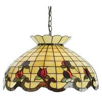 Meyda Yellow 28671 - 23" Wide Roseborder Pendant